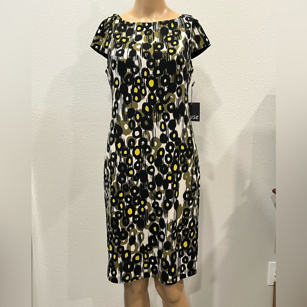 Muse NWT Multi Color Print Midi Dress SIZE:6